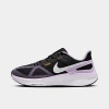 Nike Air Zoom Structure 25 Road Running Shoe In Black/daybreak/lilac Bloom/white