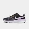 Nike Women's Structure 25 Road Running Shoes (extra Wide) In  Black/daybreak/lilac Bloom/white