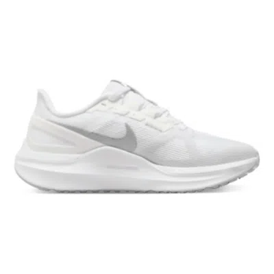 Nike Women's Air Zoom Structure 25 Shoes In White/pure Platinum/metallic Silver In Multi