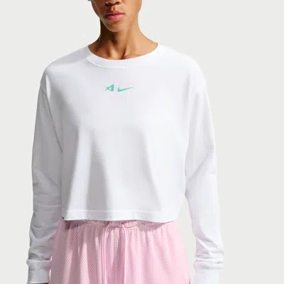 Nike Women's A'ja A'ja Wilson Long-sleeve Basketball T-shirt In White