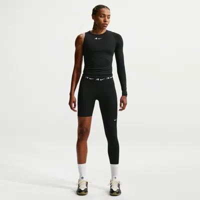 Nike Women's A'ja Wilson A'symmetric Reversible Single-leg Basketball Leggings In Black