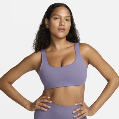 Nike Women's Alate All U Light-support Lightly Lined U-neck Sports Bra In Purple