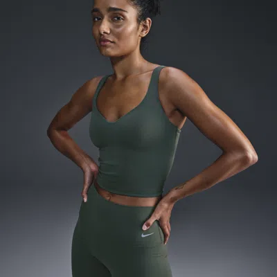 Nike Women's Alate Medium-support Padded Sports Bra Tank Top In Green