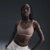 Nike Women's Alate Minimalist Light-support Padded Convertible Sports Bra In Desert Dust/white