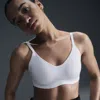 Nike Women's Alate Minimalist Light-support Padded Convertible Sports Bra In White/ Cool Grey