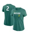 Nike Women's Alex Bregman Green Boston Red Sox 2025 City Connect Fuse Name Number T-shirt