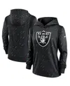 Nike Women's Anthracite Las Vegas Raiders Nfl Crucial Catch Therma Pullover Hoodie In Anthracite