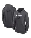 Nike Women's Anthracite New York Mets Authentic Collection City Connect Performance Pullover Hoodie In Gray