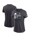 Nike Women's Anthracite Philadelphia Eagles Super Bowl Lix Champions Locker Room Trophy Collection T-shir In Anthracite