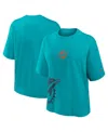 Nike Miami Dolphins Boxy  Women's Nfl T-shirt In Aqua