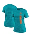 Nike Women's Aqua Miami Dolphins Velocity Performance T-shirt In Aqua
