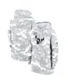 Nike Women's Arctic Camo Houston Texans 2024 Salute To Service Club Fleece Oversized Pullover Hoodie In Arctic Camo,camo