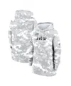 Nike Women's Arctic Camo New York Jets 2024 Salute To Service Club Fleece Oversized Pullover Hoodie In Arctic Camo