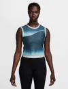 Nike Women's Artist Collection Dri-fit Printed Tank Top In Blue