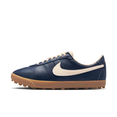 Nike Astrograbber Leather Football Sneaker In Blue