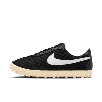 Nike Astrograbber Leather-trimmed Mesh Sneakers In Black