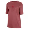 Nike Women's Atlanta Hawks Courtside Statement Edition Jordan Nba T-shirt In Red