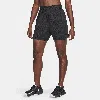 Nike Women's Attack Dri-fit Fitness Mid-rise 5" Unlined Shorts In Black