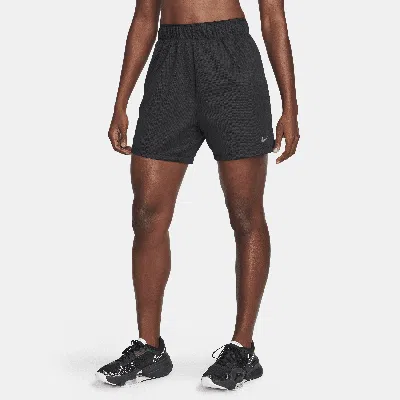 Nike Women's Attack Dri-fit Fitness Mid-rise 5" Unlined Shorts In Black