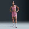 Nike Women's Attack Dri-fit Fitness Mid-rise 5" Unlined Shorts In Pink