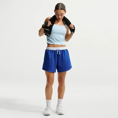 Nike Women's Attack Dri-fit Mid-rise 4" Shorts In Blue