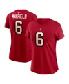 Nike Women's Baker Mayfield Red Tampa Bay Buccaneers Player Name Number T-shirt In Red