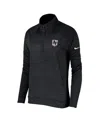 Nike Women's Black Air Force Falcons Special Operations Command Quarter-zip Pullover Top In Black