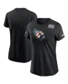 Nike Women's Black Arizona Cardinals Multicolor Crucial Catch T-shirt In Black