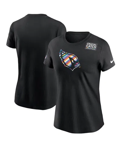 Nike Women's Black Arizona Cardinals Multicolor Crucial Catch T-shirt
