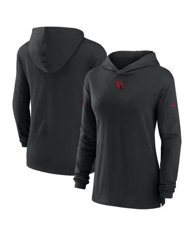 Nike Women's Black Arizona Cardinals Sideline Performance Long Sleeve Hoodie T-shirt