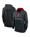 Nike Women's Black Arizona Diamondbacks Authentic Collection Performance Pullover Hoodie In Black,red
