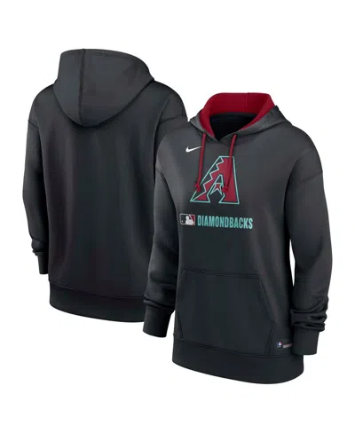 NIKE WOMEN'S BLACK ARIZONA DIAMONDBACKS AUTHENTIC COLLECTION PERFORMANCE PULLOVER HOODIE
