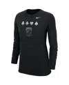 Nike Women's Black Army Black Knights 2024 Rivalry Collection Suit Long Sleeve T-shirt In Black