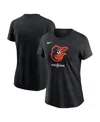 Nike Women's Black Baltimore Orioles 2024 Mlb Postseason Authentic Collection T-shirt In Black