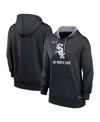 Nike Women's Chicago White Sox Authentic Collection  Therma Mlb Pullover Hoodie In Black