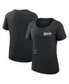Nike Black Chicago White Sox Authentic Collection Performance Scoop Neck T-shirt In Black