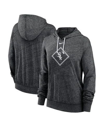 Nike Women's Black Chicago White Sox Diamond Icon Gym Vintage Lightweight Hooded Top