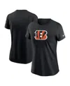 Nike Women's Black Cincinnati Bengals Primary Logo T-shirt In Black