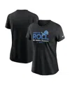 Nike Women's Black Detroit Lions 2024 Nfc North Division Champions Locker Room Trophy Collection T-shirt In Black