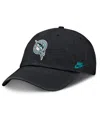 Nike Women's Black Florida Marlins Cooperstown Collection Club Adjustable Hat In Black