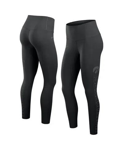 Nike Women's Black Iowa Hawkeyes Zenvy Performance Leggings