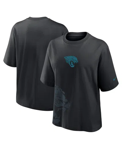NIKE WOMEN'S BLACK JACKSONVILLE JAGUARS BOXY T-SHIRT