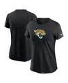 Nike Women's Black Jacksonville Jaguars Primary Logo T-shirt In Black