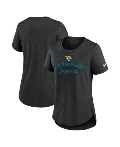 Nike Women's Black Jacksonville Jaguars Script Tri-blend T-shirt