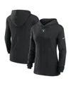 Nike Women's Black Las Vegas Raiders Sideline Performance Long Sleeve Hoodie T-shirt In Black