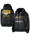 Nike Women's Black Los Angeles Lakers Courtside Standard Issue Performance Pullover Hoodie In Black