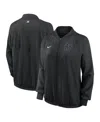 Nike Women's Black Miami Marlins Authentic Collection Team Raglan Performance Full-zip Jacket In Black