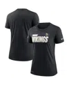 Nike Women's Black Minnesota Vikings Impact Legend Sideline Performance T-shirt