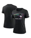 Nike Women's Black New England Patriots 2024 Nfl Crucial Catch Tri-blend T-shirt In Black