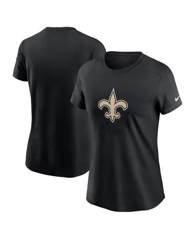 Nike Women's Black New Orleans Saints Primary Logo T-shirt